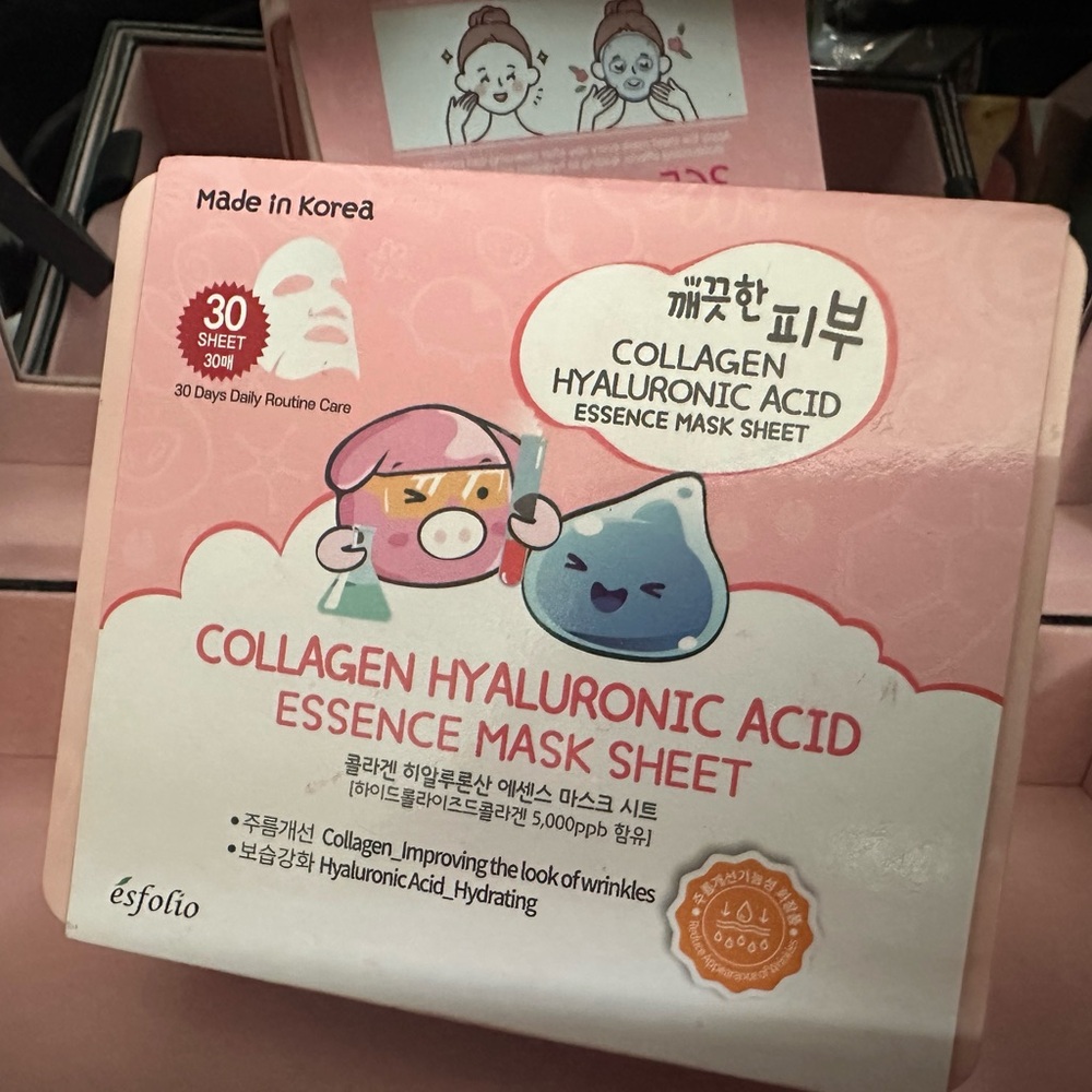 Esfolio Collagen Hyaluronic Acid Essence Mask Sheet